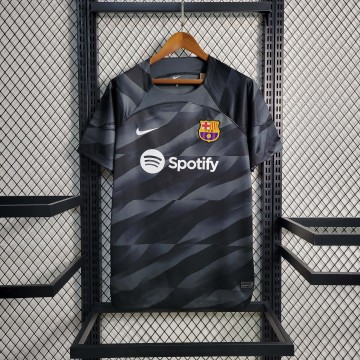 2023-2024 Barcelona Black Goalkeeper Football Shirt 1:1 Thai Quality