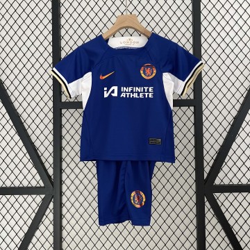 2023-2024 kids Chelsea homeFootball Shirt 1:1 Thai Quality