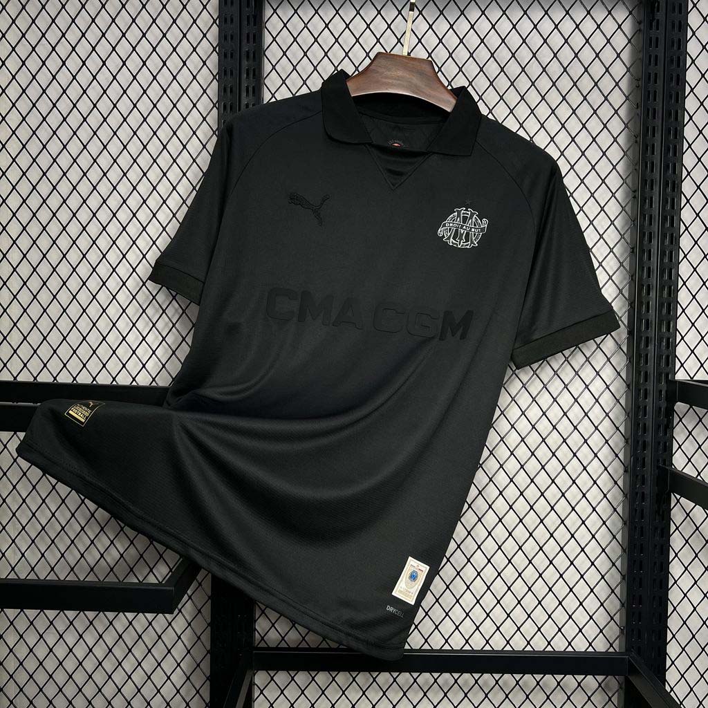 2024-2025 Olympique Marseille 125th Anniversary Black Football Shirt 1:1 Thai Quality