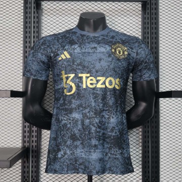 2024-2025 Players M-U co-branded black and gray_Football Shirt 1:1 Thai Quality