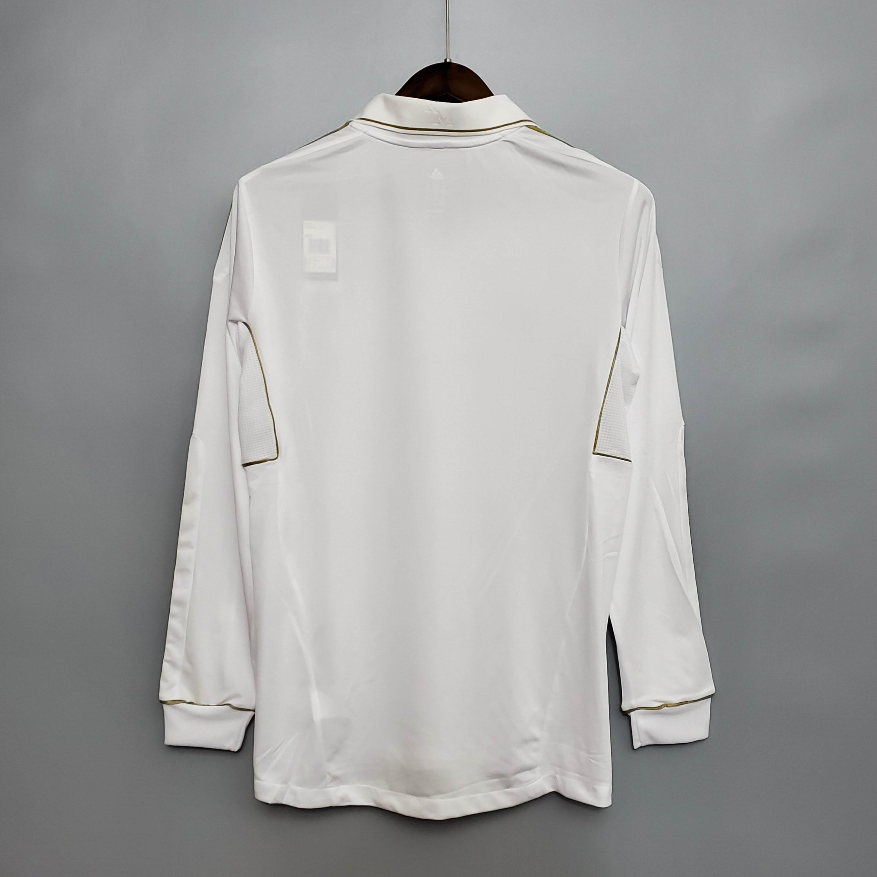 2011-2012 Retro Long Sleeve Real Madrid Home Football Shirt 1:1 Thai Quality