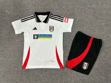 复制2024-2025 KIDS Fulham Home Football Shirt 1:1 Thai Quality