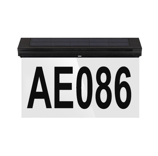 solar door number lamp