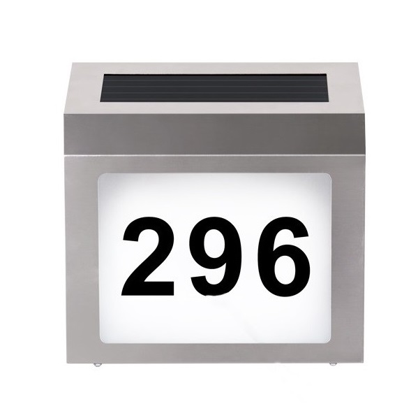 solar door number lamp
