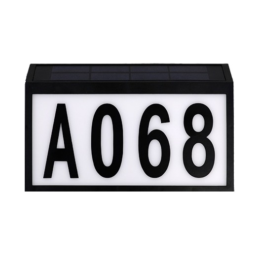 solar door number lamp