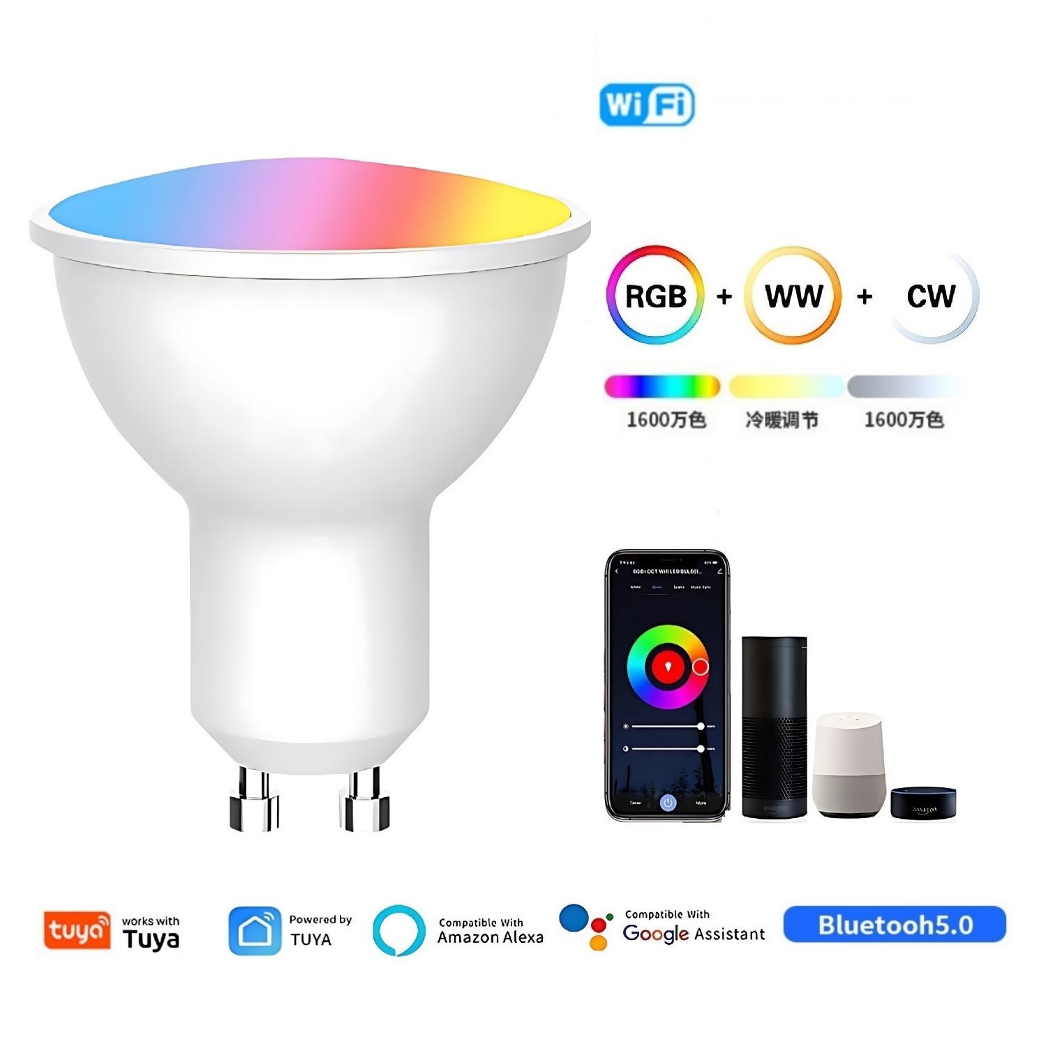 Wifi Tuya gu10 Led spotlight