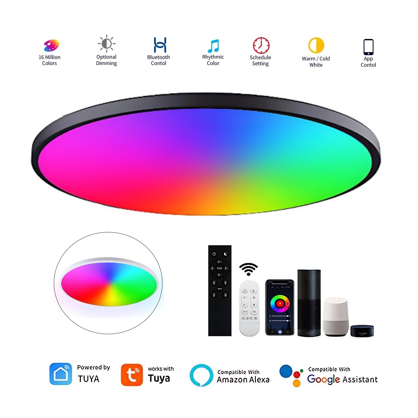 涂鸦WiFi双模吸顶灯