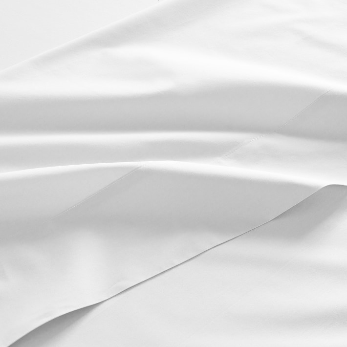 Chambers® Italian 600 Thread Count Percale Sheet Set, White