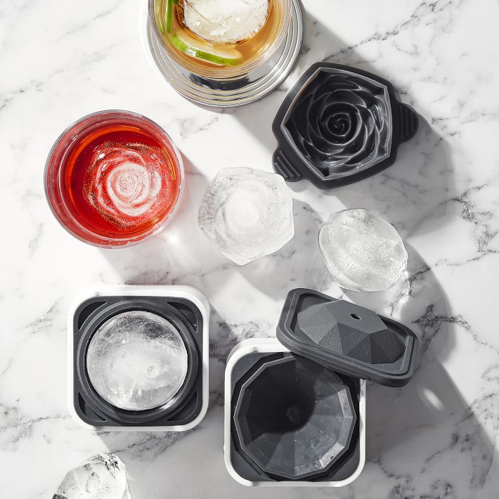 Williams Sonoma Rosebud Silicone Ice Molds, Set of 2