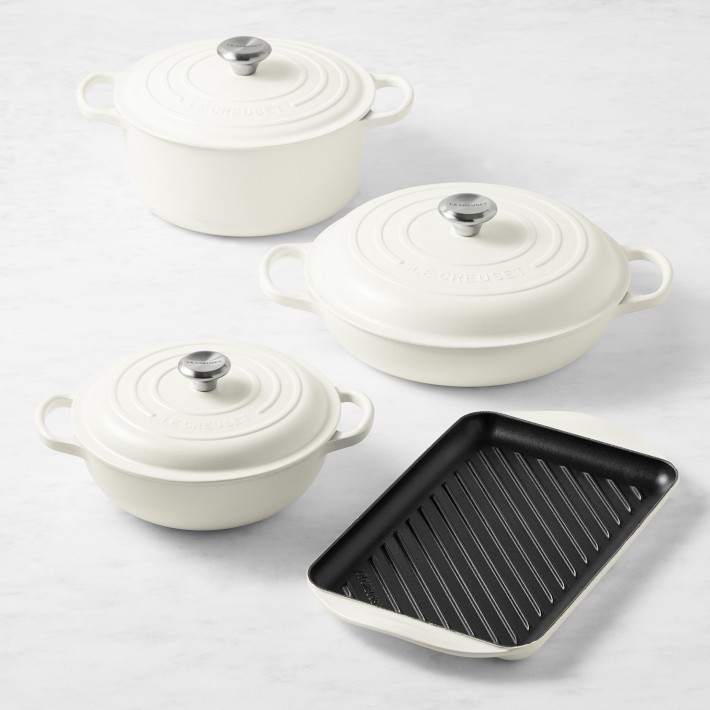 Le Creuset Signature Enameled Cast Iron 7-Piece Essential Cookware Set