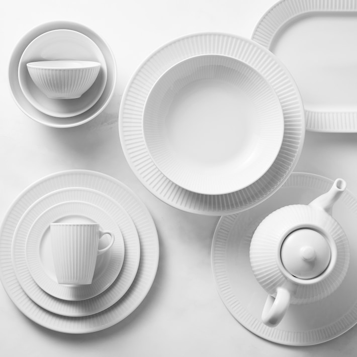 Pillivuyt Plisse Porcelain Noodle Bowls