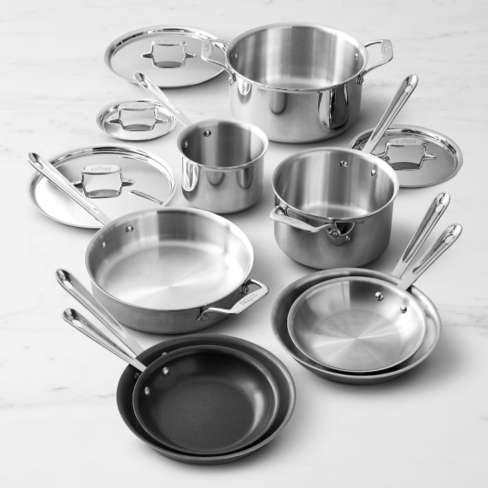 All-Clad D5® Stainless Steel 12-Piece Mixed Material Cookware Set