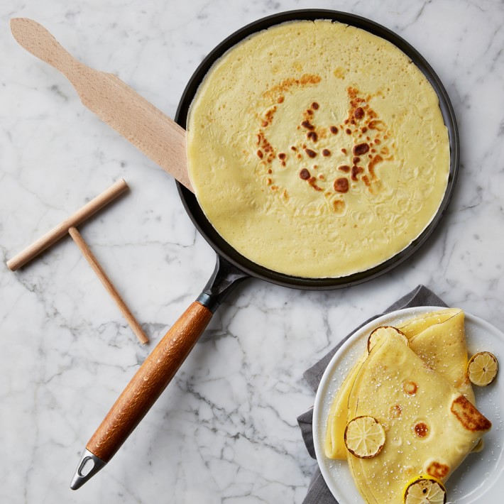 Staub Enameled Cast Iron Crêpe Pan with Spreader & Spatula