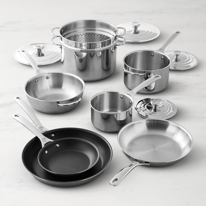 Le Creuset Stainless-Steel 12-Piece Cookware Set