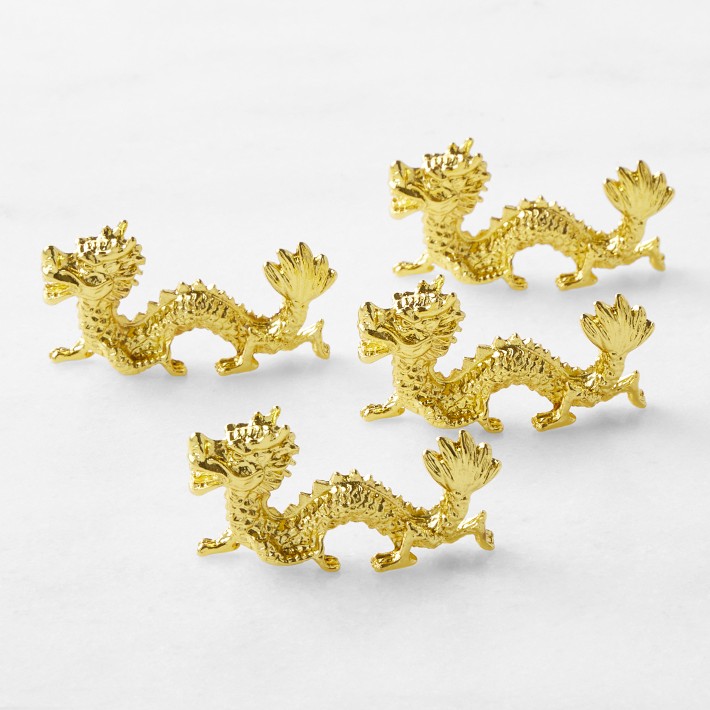 Lunar Dragon Chopsticks Rest, Set of 4