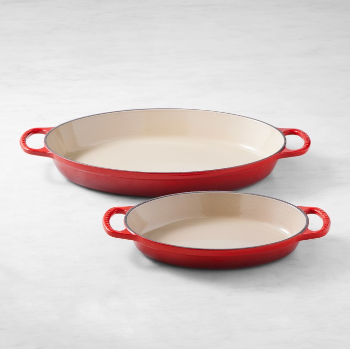 Le Creuset Signature Enameled Cast Iron Oval Gratin Baker, 1-Qt.