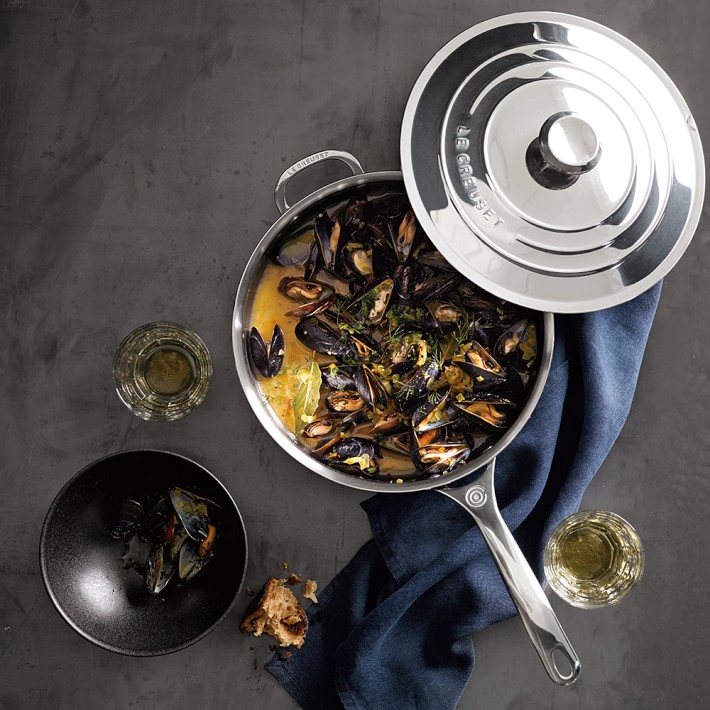 Le Creuset Stainless-Steel Sauté Pan