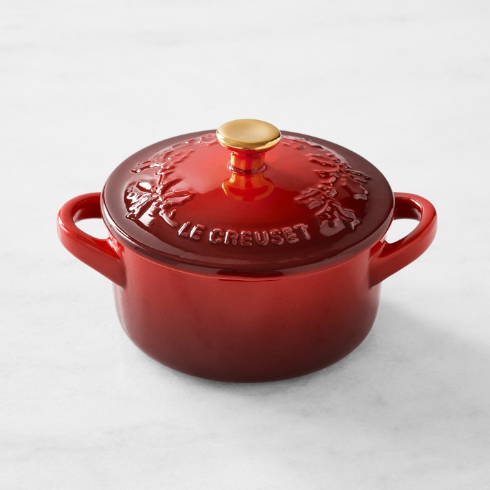 Le Creuset Stoneware Holly Mini Cocotte, 8-oz