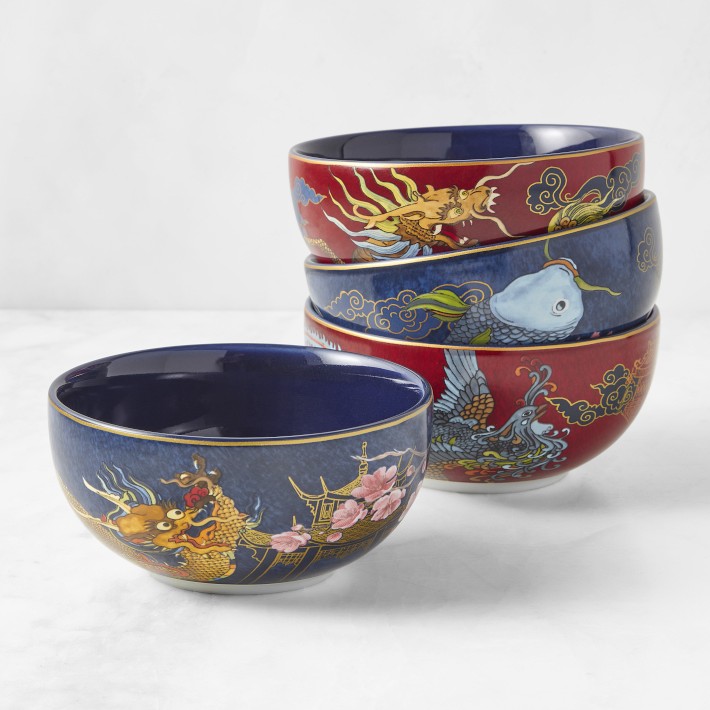 Lunar Rice Bowls, Set of 4
