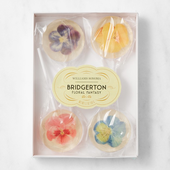 Bridgerton x Williams Sonoma Floral Lollipops, Set of 4