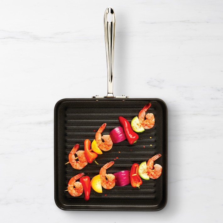 All-Clad HA1 Hard Anodized Nonstick Square Grill, 11