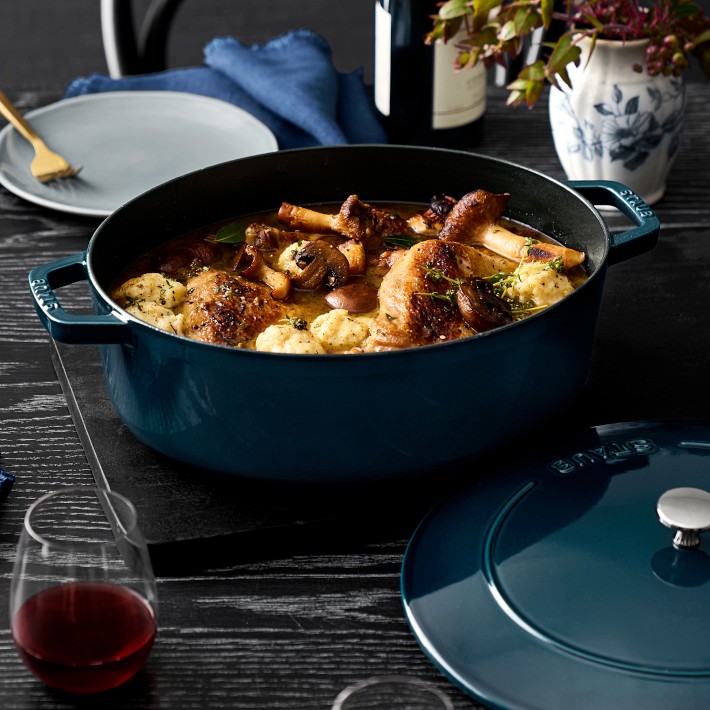 Staub Enameled Cast Iron Wide Oval Dutch Oven, 6 1/4-Qt.