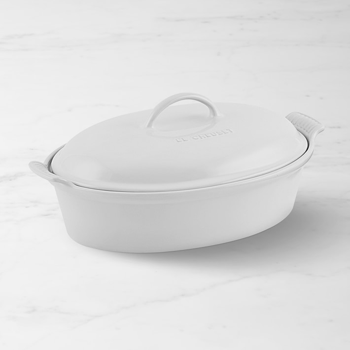 Le Creuset Heritage Stoneware Oval Covered Casserole, 4-Qt.