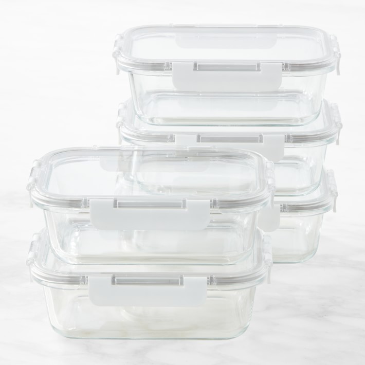 Hold Everything Rectangular Glass Food Storage Containers, 10-Piece Set