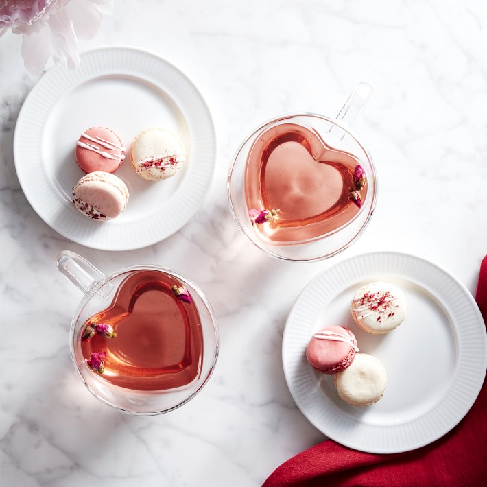 Heart Double-Wall Latte Mugs