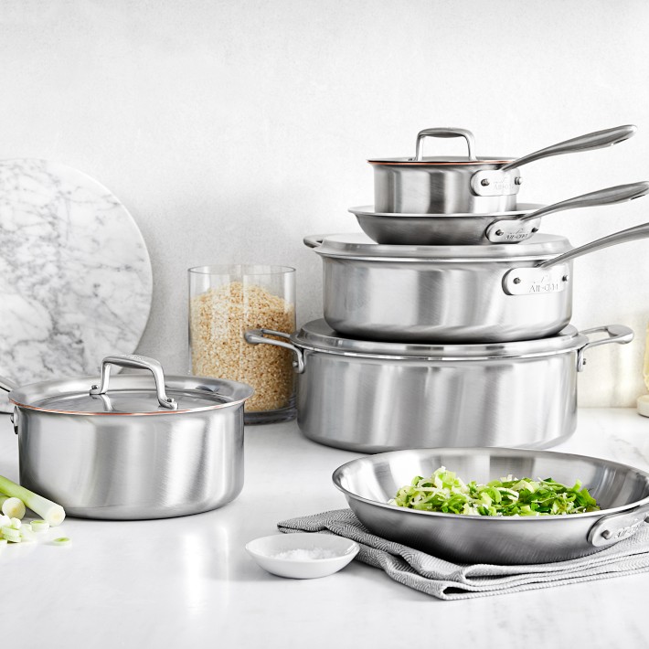 All-Clad Collective Stainless-Steel 10-Piece Cookware Set