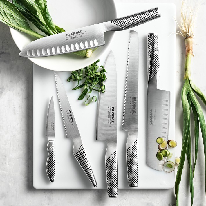 Global Classic Hollow-Ground Santoku Knife, 7