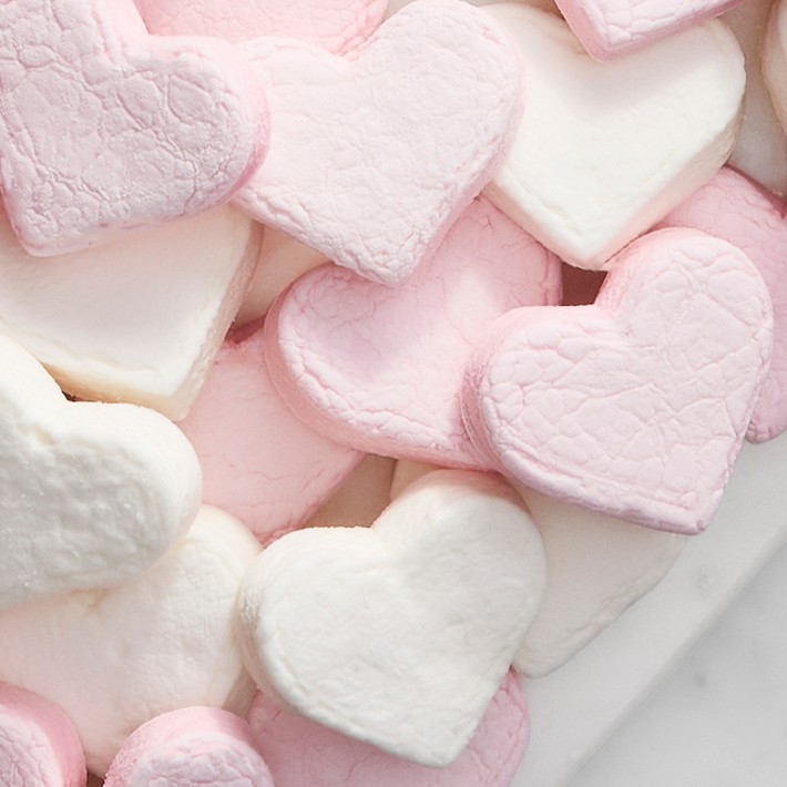 Williams Sonoma Pink & White Heart Marshmallows