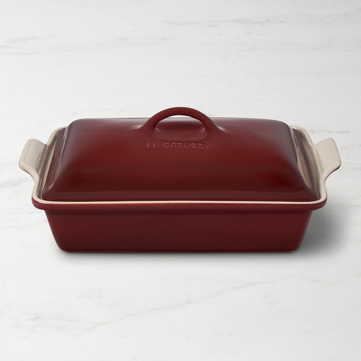 Le Creuset Heritage Stoneware Rectangular Covered Casserole, 4-Qt.