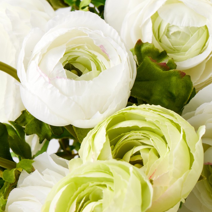 Faux Ranunculus Floral Arrangement
