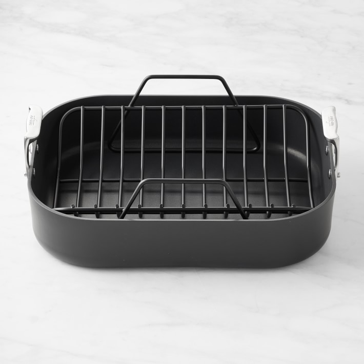 All-Clad HA1 Hard Anodized Roaster with Rack, 13
