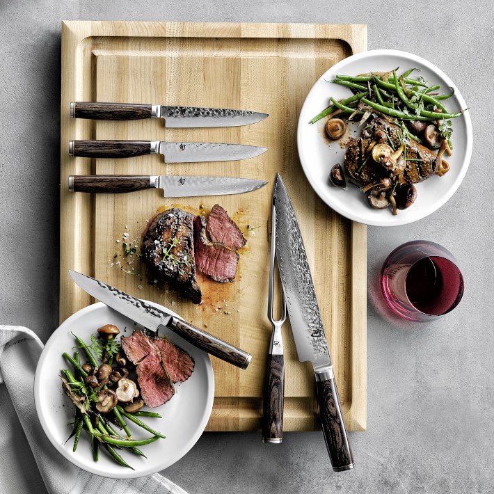 Shun Premier Carving Knife & Meat Fork Set
