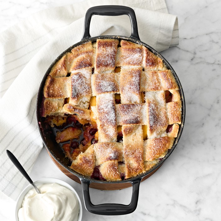 All-Clad Enameled Cast Iron Braiser with Trivet, 4-Qt.