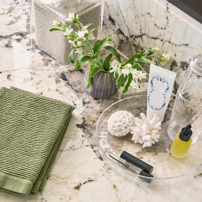 AERIN Spiral Glass Bath Collection