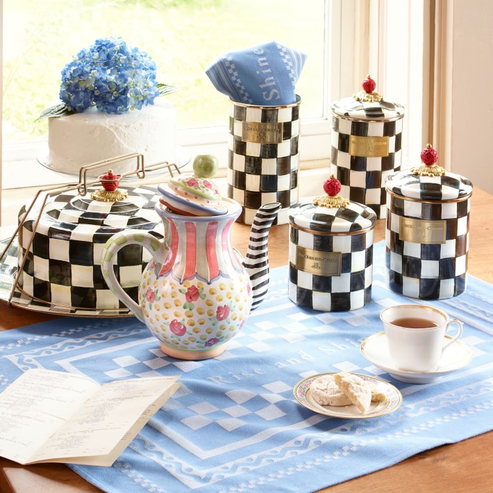 MacKenzie-Childs Courtly Check Canister