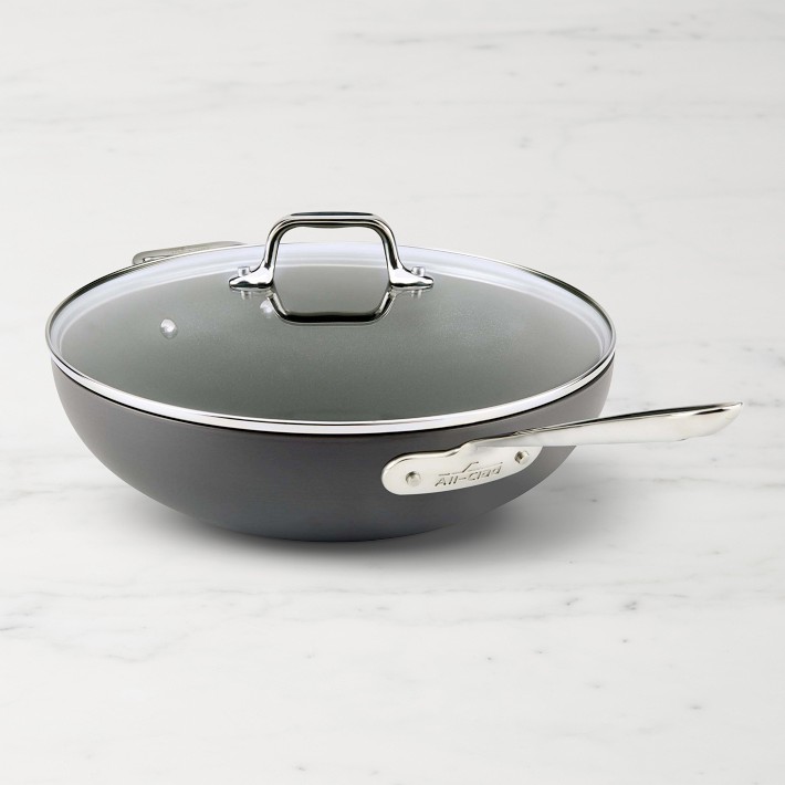 All-Clad HA1 Hard Anodized Nonstick Covered Chefs Pan, 12