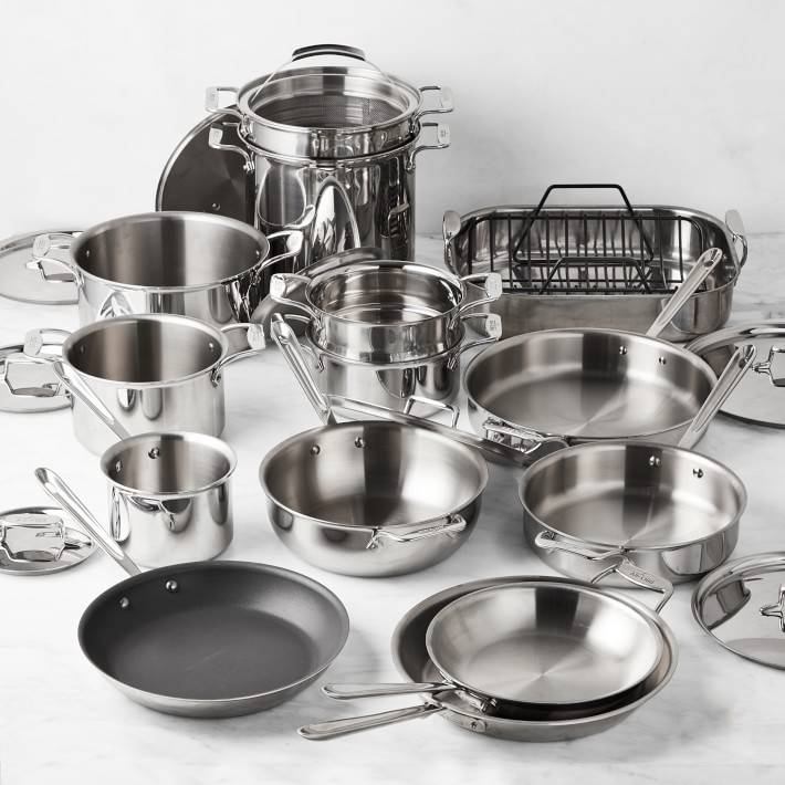 All-Clad D5® Stainless-Steel 24-Piece Cookware Set