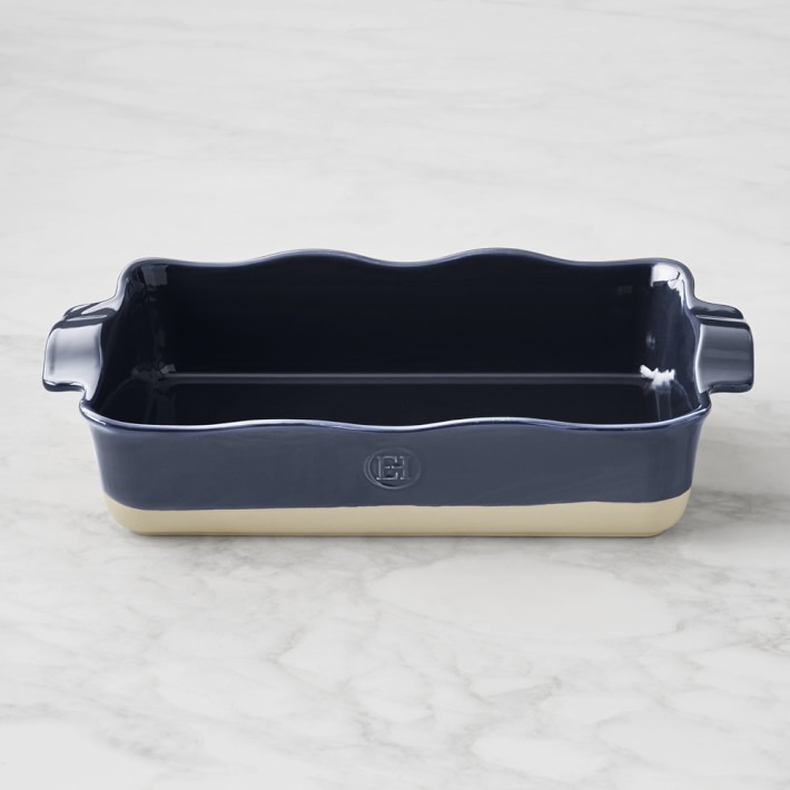 Emile Henry French Ceramic Ruffled Rectangular Baker