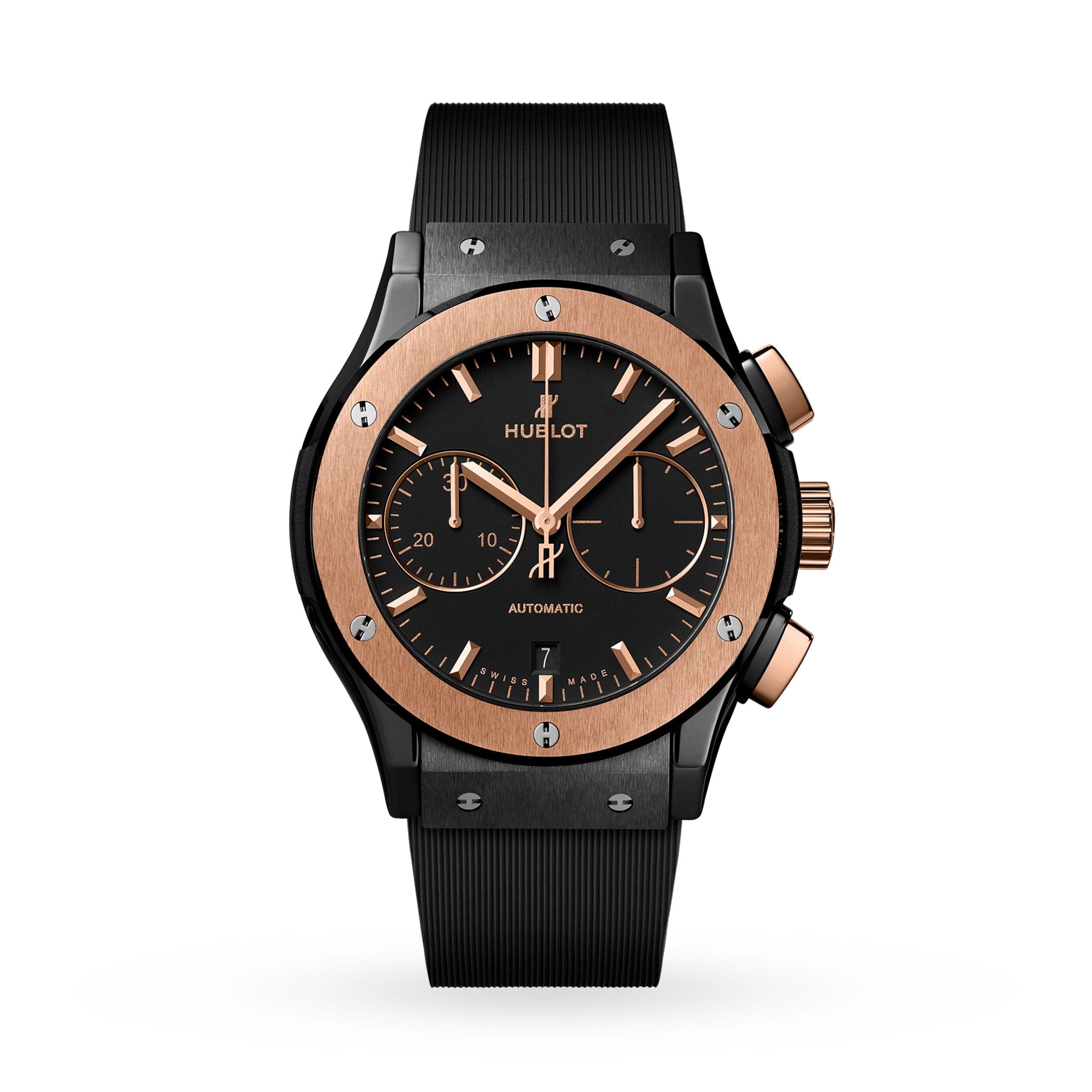 Hublot Classic Fusion Chronograph Ceramic King Gold Men's