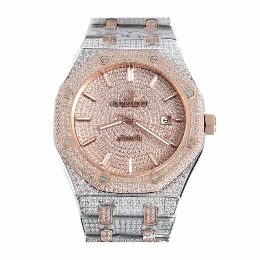Audemars Piguet Royal Oak Selfwinding 15400SR.OO.1220SR.01 Iced Out Replica Audemars Piguet