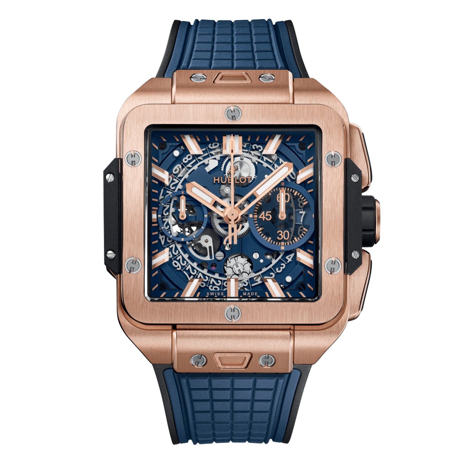 Hublot Square Bang Unico King Gold Blue Men's