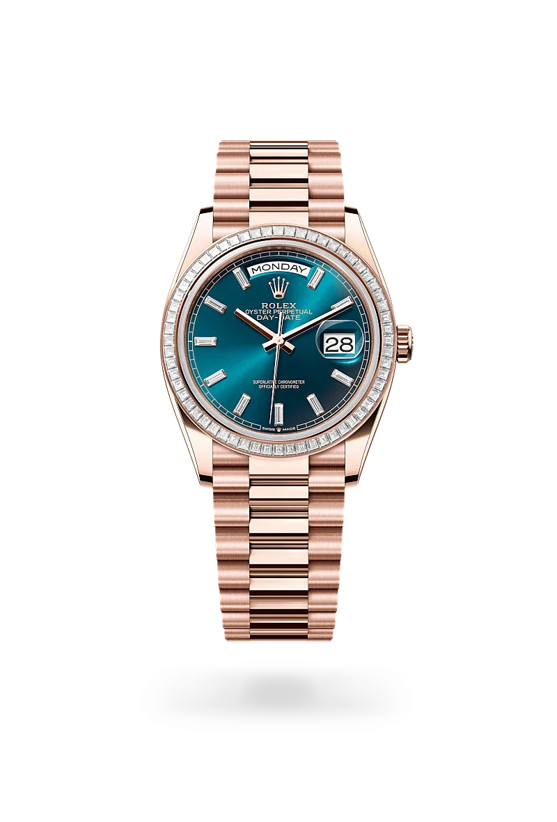 Rolex Day-Date 36 in 18 kt Everose gold, M128395TBR-0032 | Walters & Hogsett