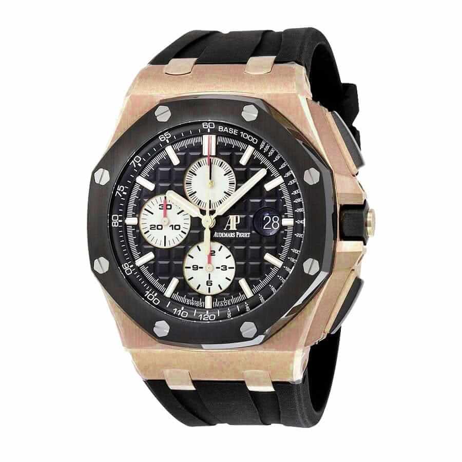 AP Rose Gold Black Replica Audemars Piguet