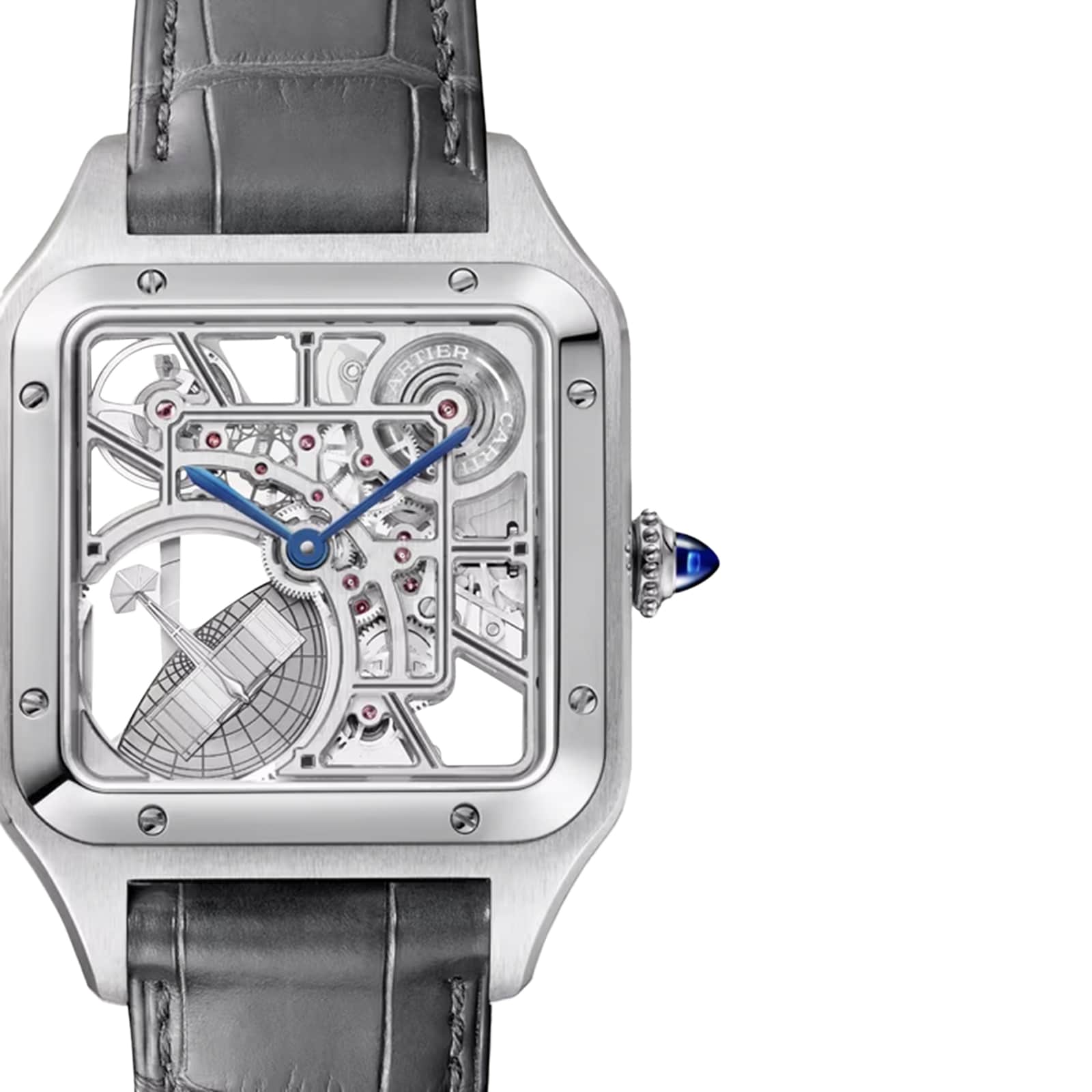 Cartier Santos-Dumont Skeleton with Micro-Rotor Men's