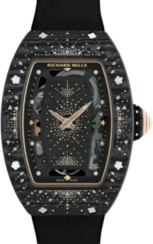 Richard Mille Automatic Winding Intergalactic Dark Night Carbon TPT Diamond Set Bezel | RM07-01