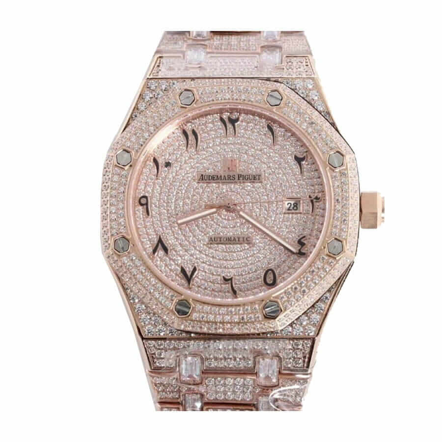 Audemars Piguet Royal Oak Iced Out Rose Gold Replica Audemars Piguet
